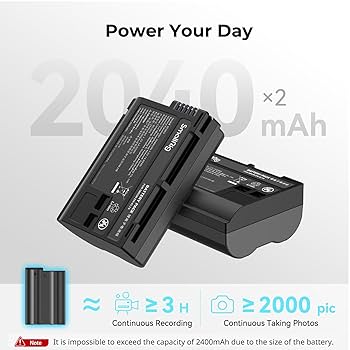 Zf用 SmallRigグリップ 4262 バッテリーEN-EL15c 充電器 Amazon.com: SmallRig Replacement Camera Battery Charger Set